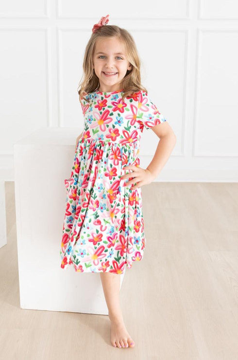 neon-floral-s-s-pocket-twirl-dress Mila &  Rose - Sophia's Style--3T--4